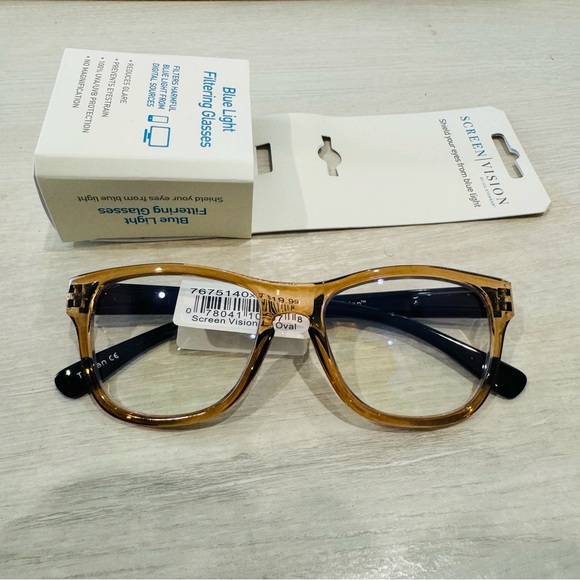 ICU Eyewear Screen Vision Blue Light Filtering Glasses, 
Large Oval - Picture 1 of 16